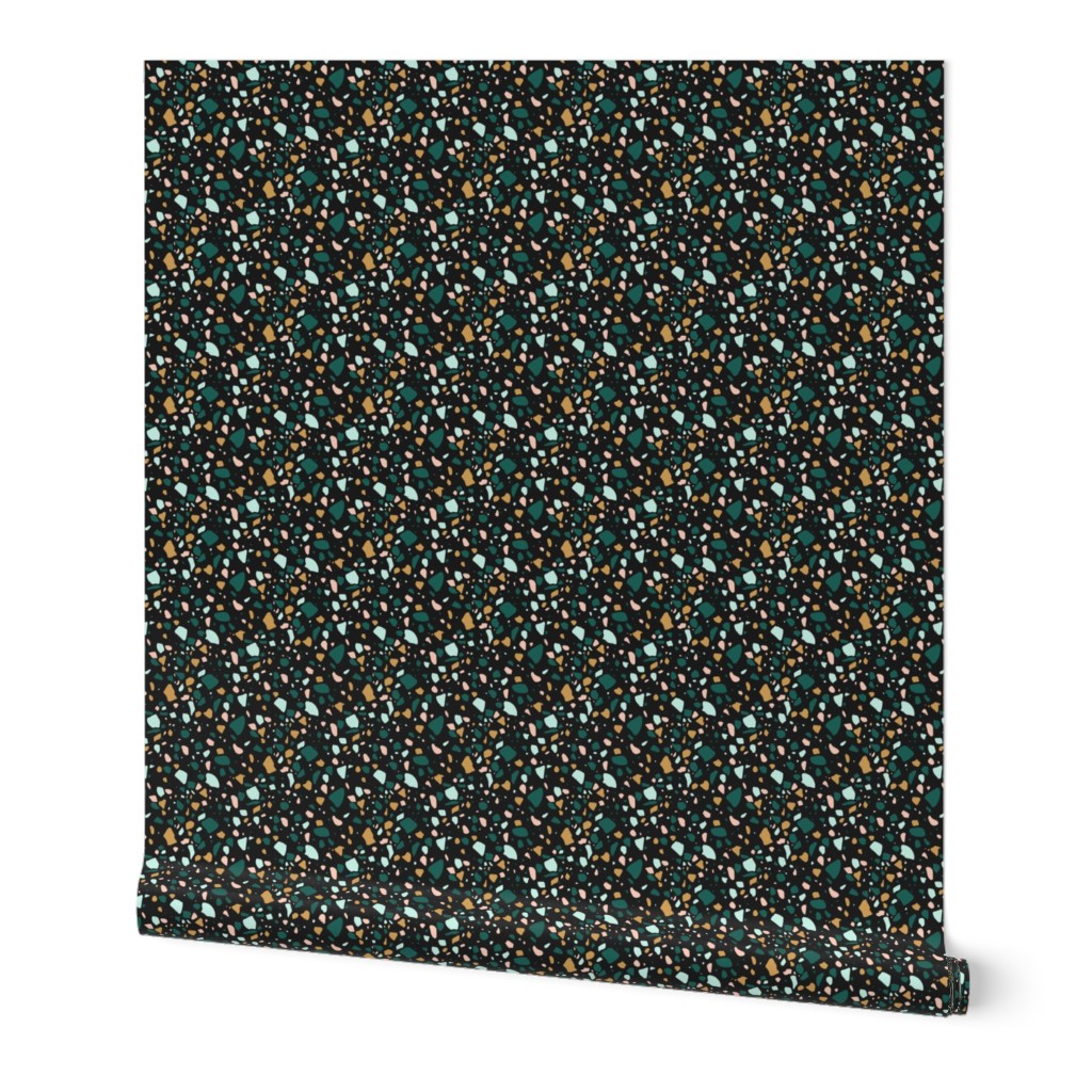 Terrazzo Black Green