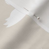 Swan - Beige background