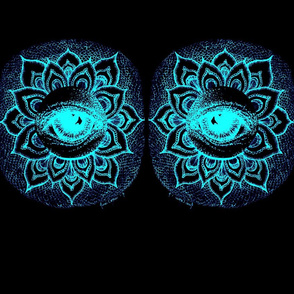 Eye_See_Lotus- Black&Aqua