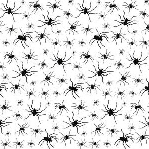 Spiders - black on white