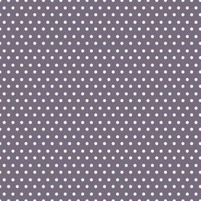 8" Lilac & White Polka Dots 