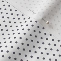 8" White & Lilac Polka Dots
