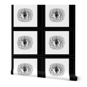 Eye_See_Lotus-Black & white-forCushion