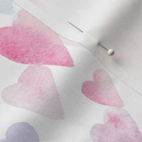Watercolor Pastel Hearts