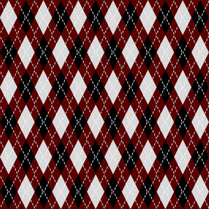 black red and white argyle 2