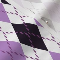 purple and white argyle 7