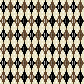 black and brown argyle