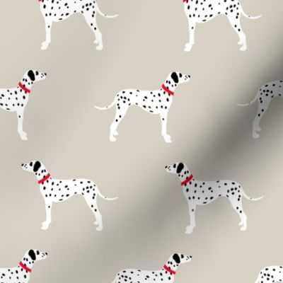 Dalmatians on beige