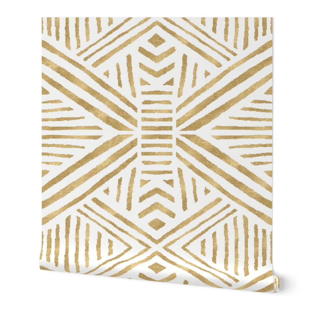 Tribal Geometric Gold