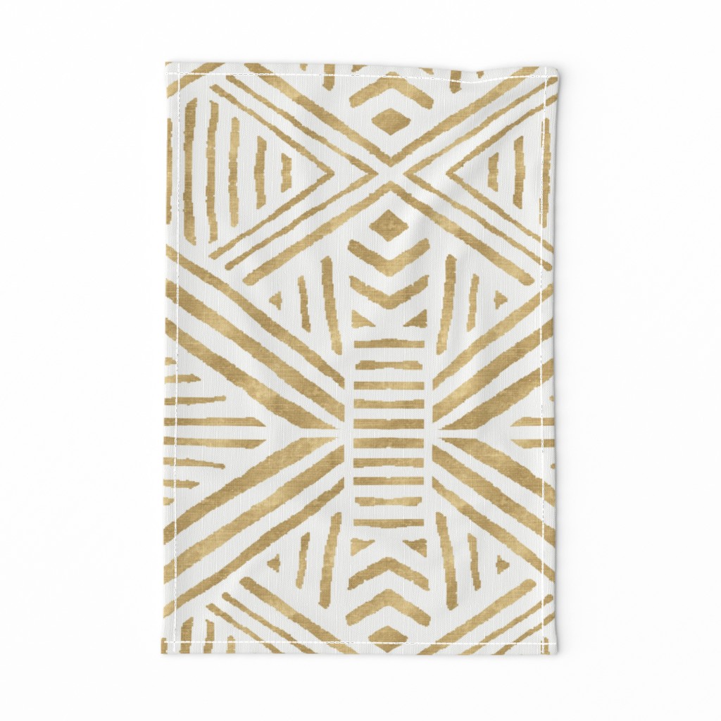 Tribal Geometric Gold