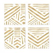 Tribal Geometric Gold