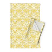 Warm Golden Yellow Art Nouveau Lotus Lace - small