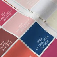 color of the year swatch sampler ⸬ pantone 2000 - 2022