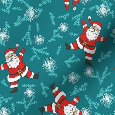 Holly Jolly Christmas - Scattered Santa