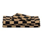 Three Inch Camel Brown and Black Checkerboard Squares