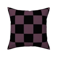 Three Inch Eggplant Purple and Black Checkerboard Squares