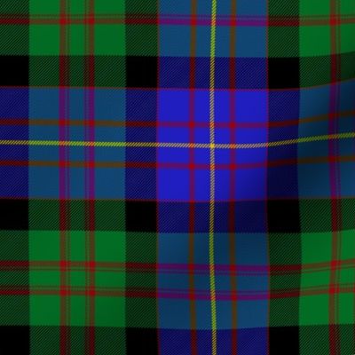 Cameron / Cameron of Erracht tartan  / 78th Highlanders Regiment, 1793, 6" modern bright