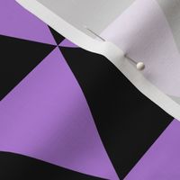 Three Inch Lavender Purple and Black Triangles