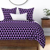 Three Inch Lavender Purple and Black Triangles
