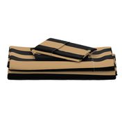 Three Inch Camel Brown and Black Vertical Stripes