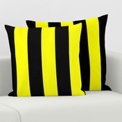 Three Inch Yellow and Black Vertical Stripes