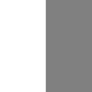 Three Inch Medium Gray and White Vertical Stripes