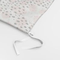 Abstract rain raw brush spots and dots cool trendy pastel print LA style pink