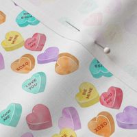 valentines day heart candy - conversation hearts 