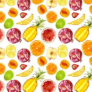 Fruit mix || watercolor