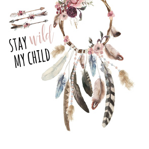 54"x72" // Stay Wild My Child