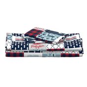 firefighter wholecloth - patchwork - red blue navy  - future firefighter red (90)