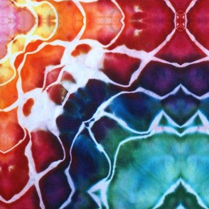 Tie-Dye, Tie Dye Mandala Star Pattern Rainbow