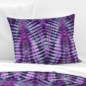 Tie-Dye, Tie Dye Stripes Pattern Purple Black