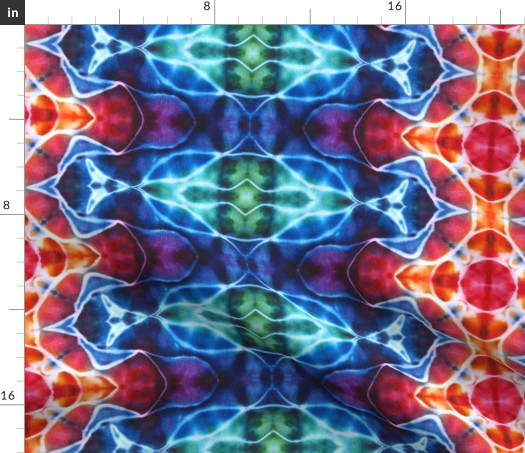 Tie Dye Mandala Star Pattern Rainbow