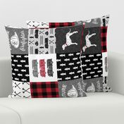 firefighter wholecloth - patchwork - red and black future firefighter  (90)