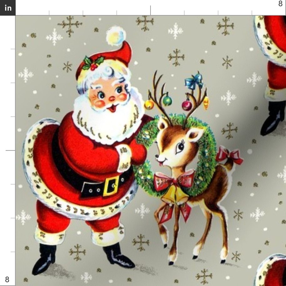 Reindeer Merry Christmas Santa Wreath Best Seller Holiday Wreath 