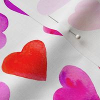 Ombre Watercolor Hearts