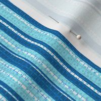 Textured Aqua Blue Candy Stripe