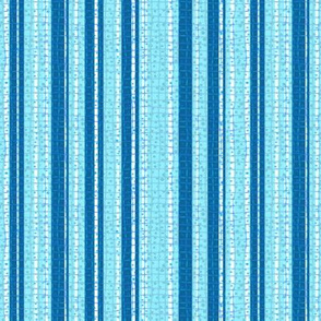 Textured Aqua Blue Candy Stripe