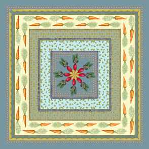 veggie kerchief, blue