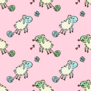 go to sheep - pink