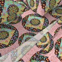 Pink Paisley Filigree Patchwork