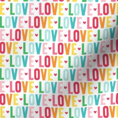 love rainbow UPPERcase