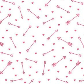 arrows & hearts hot pink - arrow love