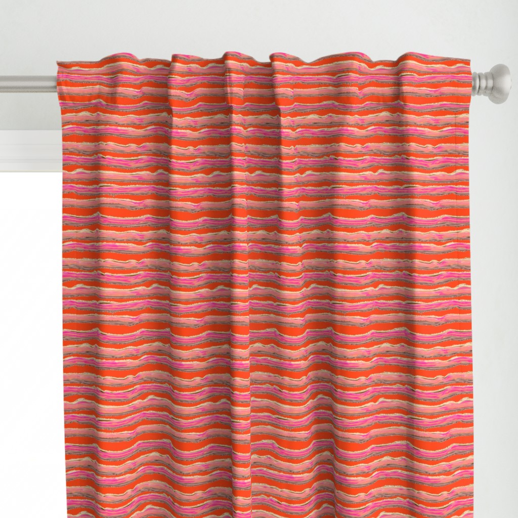 ICE CREAM STRIPED BACKGROUND BRIGHT ORANGE