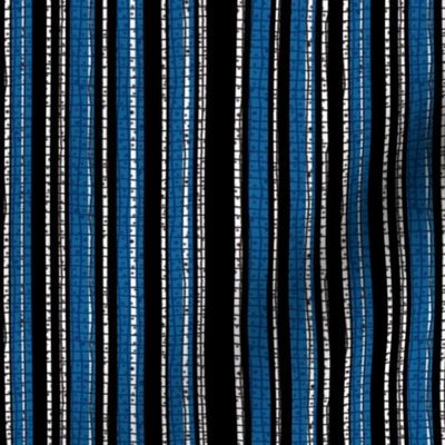 Textured Blue and Black Candy Stripe