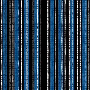 Textured Blue and Black Candy Stripe