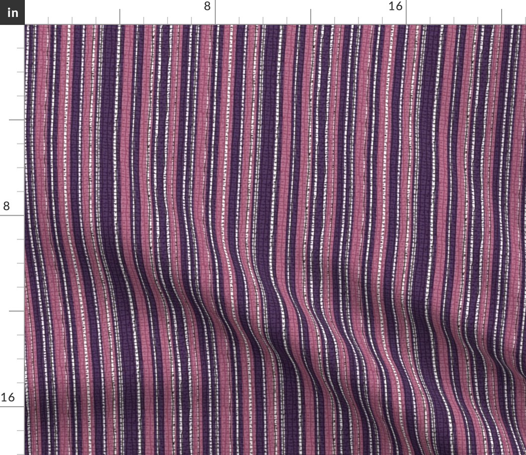 Textured Pink and Purple Candy Stripe