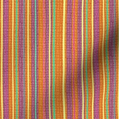 Textured Tropical Fruit Candy Stripe