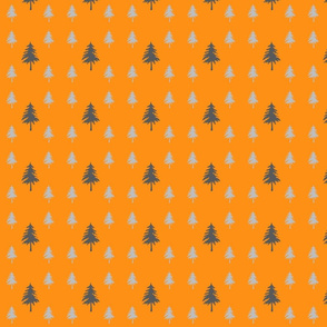 Wild Tree on Orange background